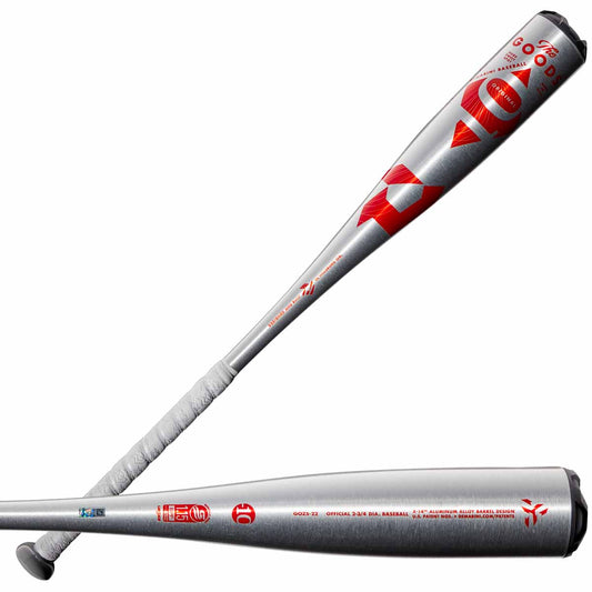 DeMarini 2022 The Goods One Piece 2 3/4" Barrel -10 Baseball USSSA Bat for item WTDXGOZ22-31