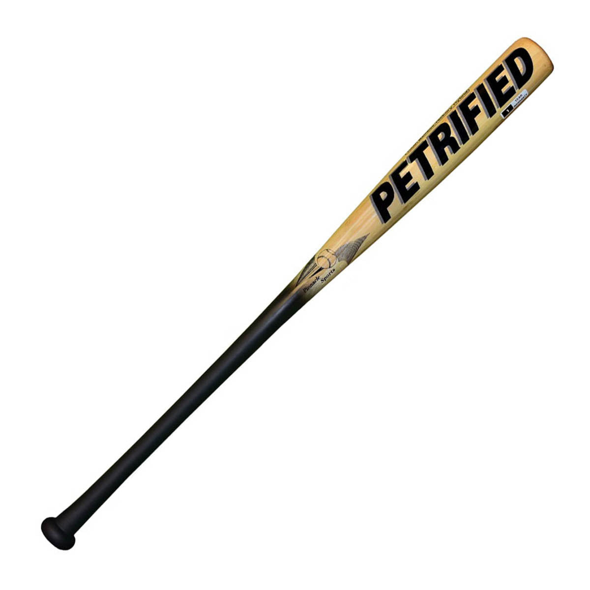 Pinnacle Sports Youth Petrified One Year Warranty Wood Bat for item HBBPET22-30-BNT