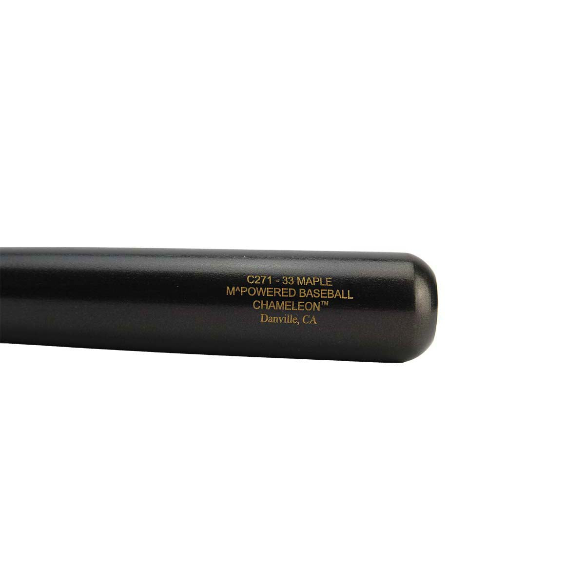 MPowered Chameleon C271 Black-Gold Sparkle Maple Wood Baseball Bat