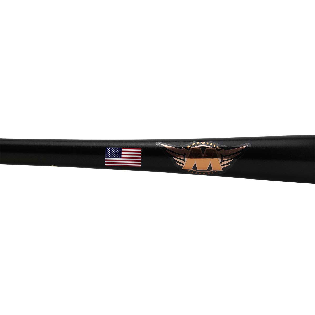 MPowered Chameleon C271 Black-Gold Sparkle Maple Wood Baseball Bat