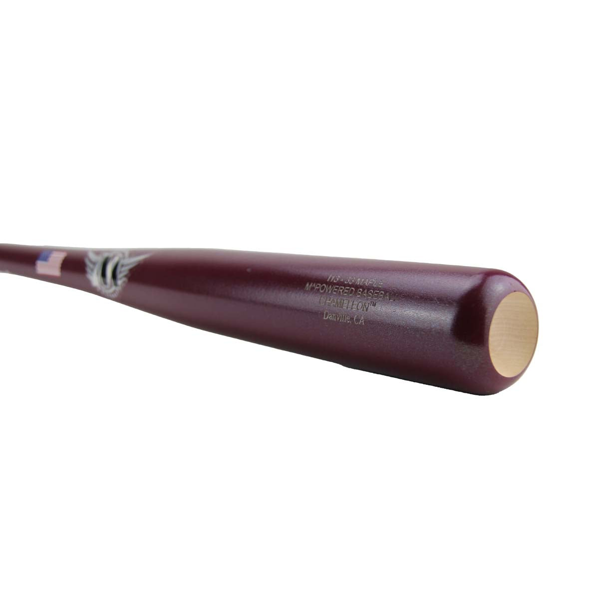 MPowered Chameleon I-13 Burgundy-Sparkle Maple Wood Baseball Bat