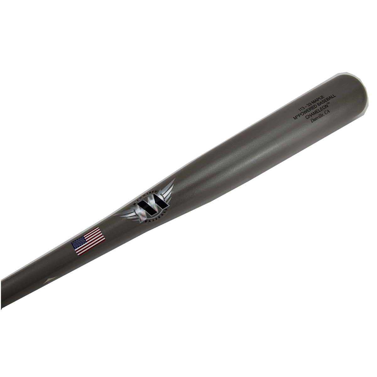 MPowered Chameleon I-13 Silver-Sparkle Maple Wood Baseball Bat