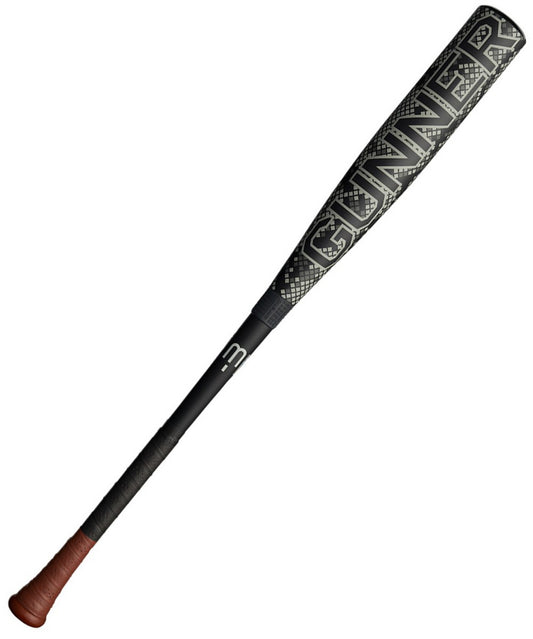 Warstic 2024 Gunner Black Viper Limited Edition -3 Metal BBCOR Baseball Bat for item MBGNR24BLK3-32