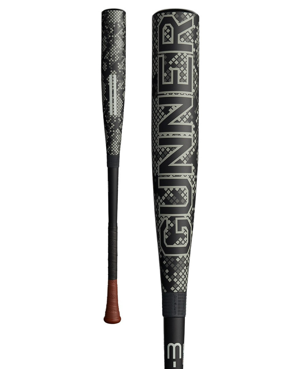 Warstic 2024 Gunner Black Viper Limited Edition -3 Metal BBCOR Baseball Bat