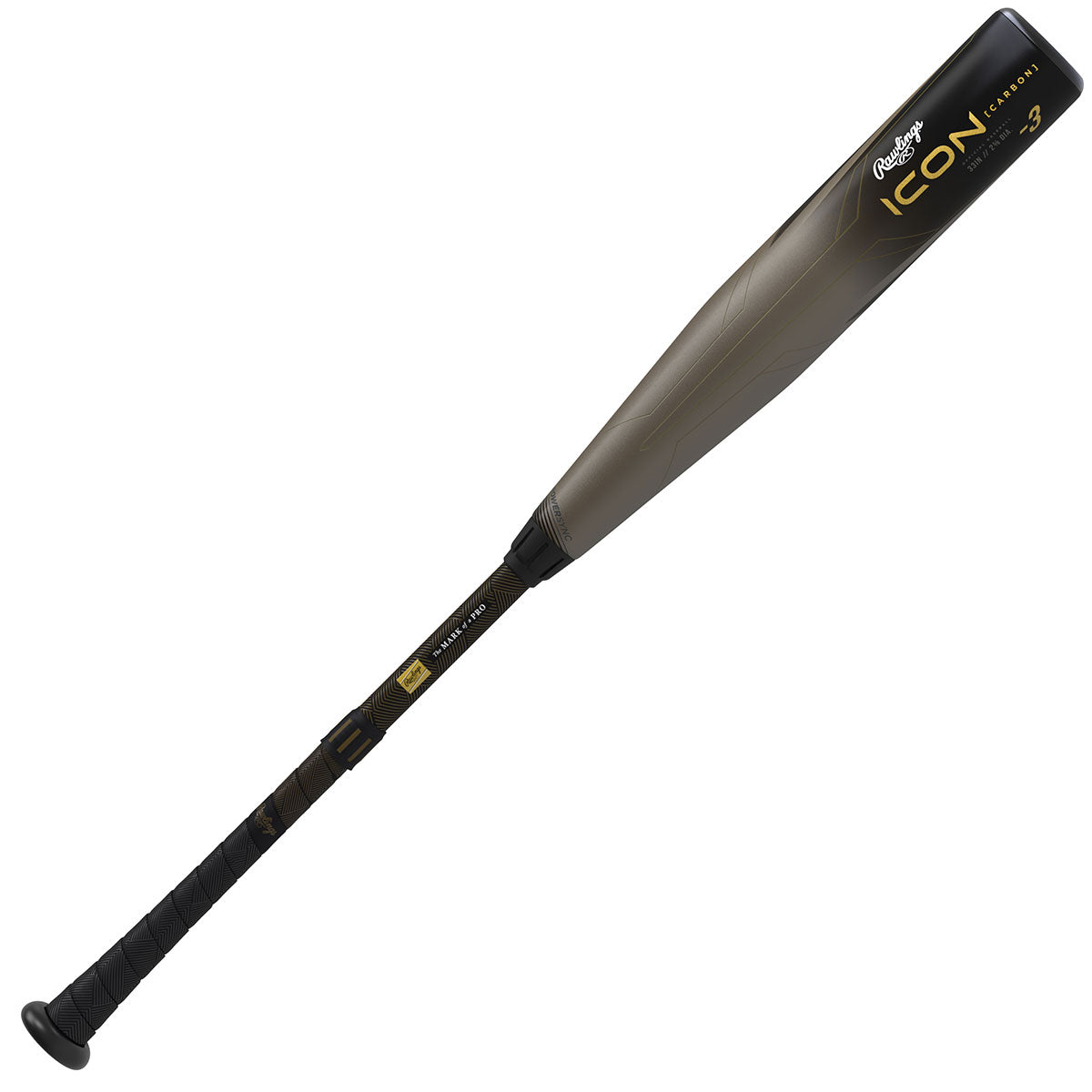 Rawlings 2023 Icon 2 5/8" Barrel -3 Baseball BBCOR Bat