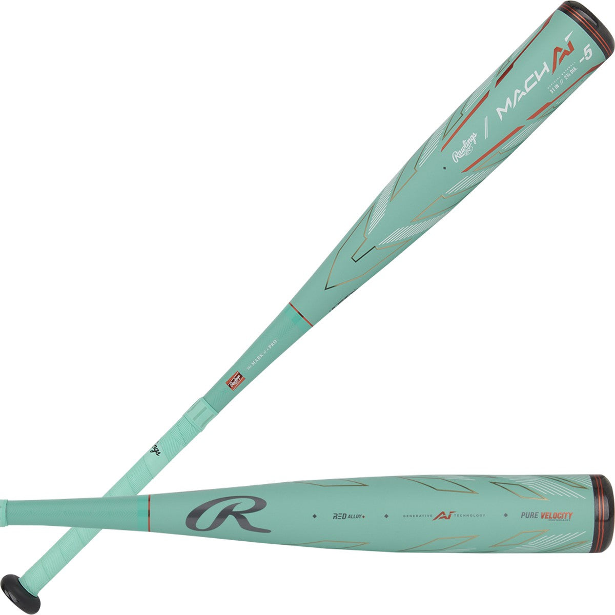 Rawlings 2024 Mach AI 2 3/4" Barrel -5 Baseball USSSA Bat