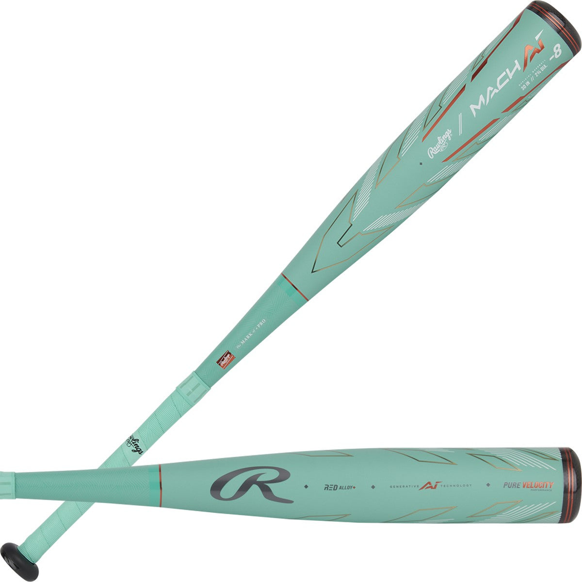 Rawlings 2024 Mach AI 2 3/4" Barrel -8 Baseball USSSA Bat