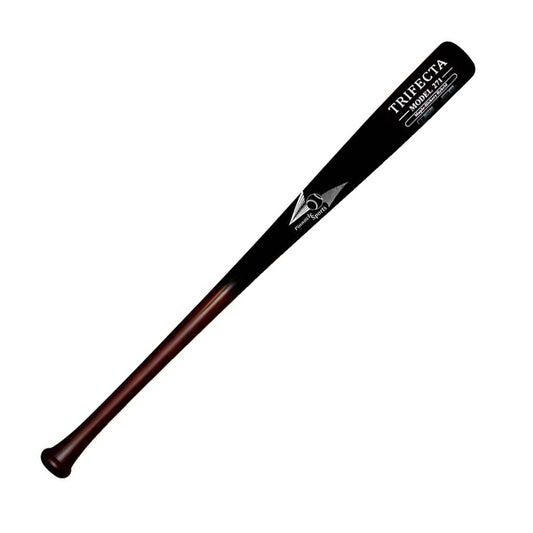 Pinnacle Sports Trifecta Maple & Hickory Hybrid 1 Year Warrant with Rubber Handle Wood Bat for item TRIHC3-31-CYB